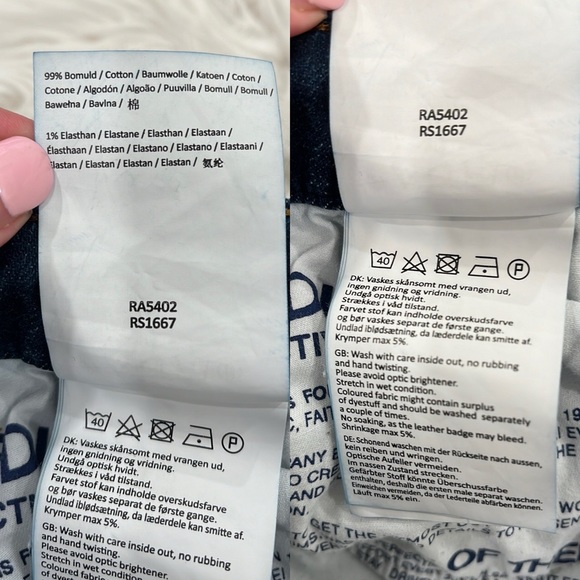 GABBA Rey Slim Fit Dark Denim Jeans - Picture 14 of 16